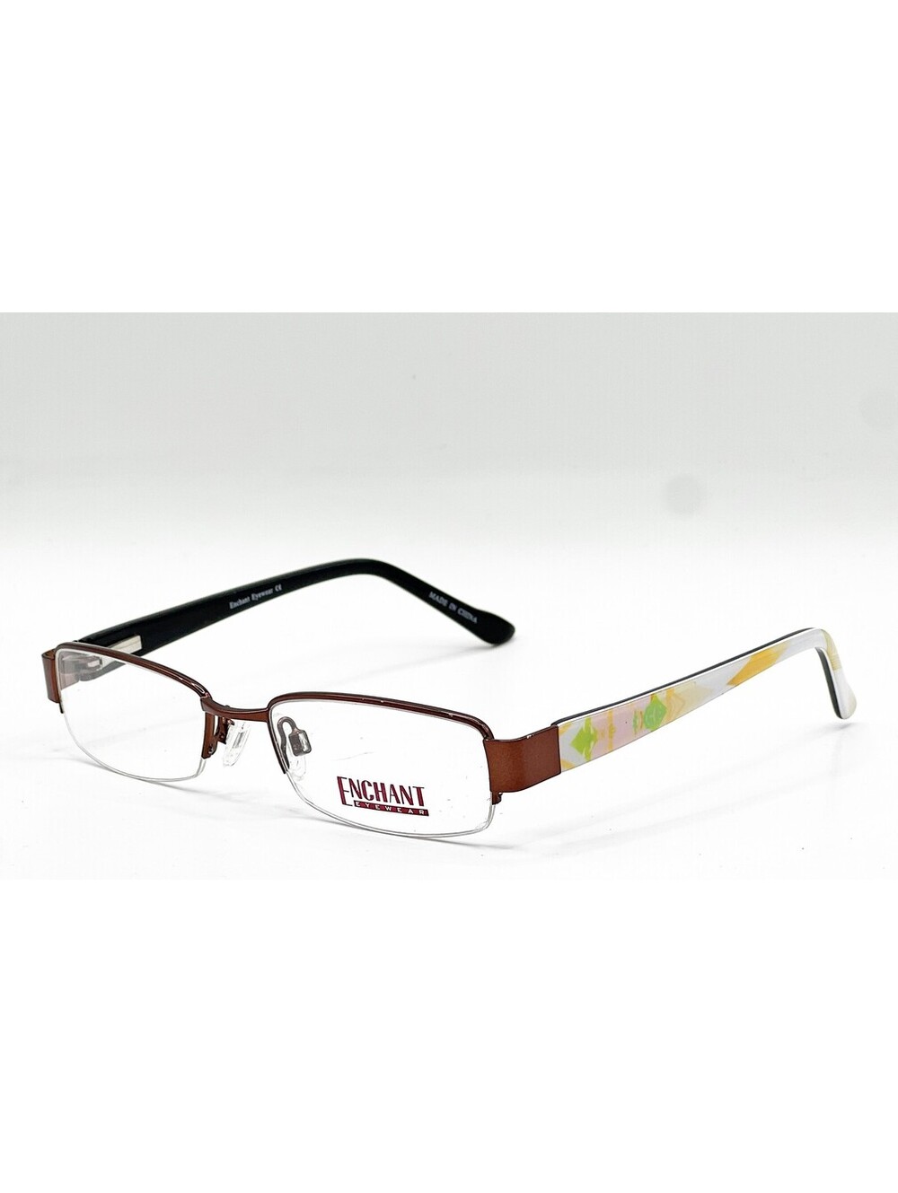Enchant Eyewear Ee0974 M Brn Brown Authentic Eyeglasses 51-18-135